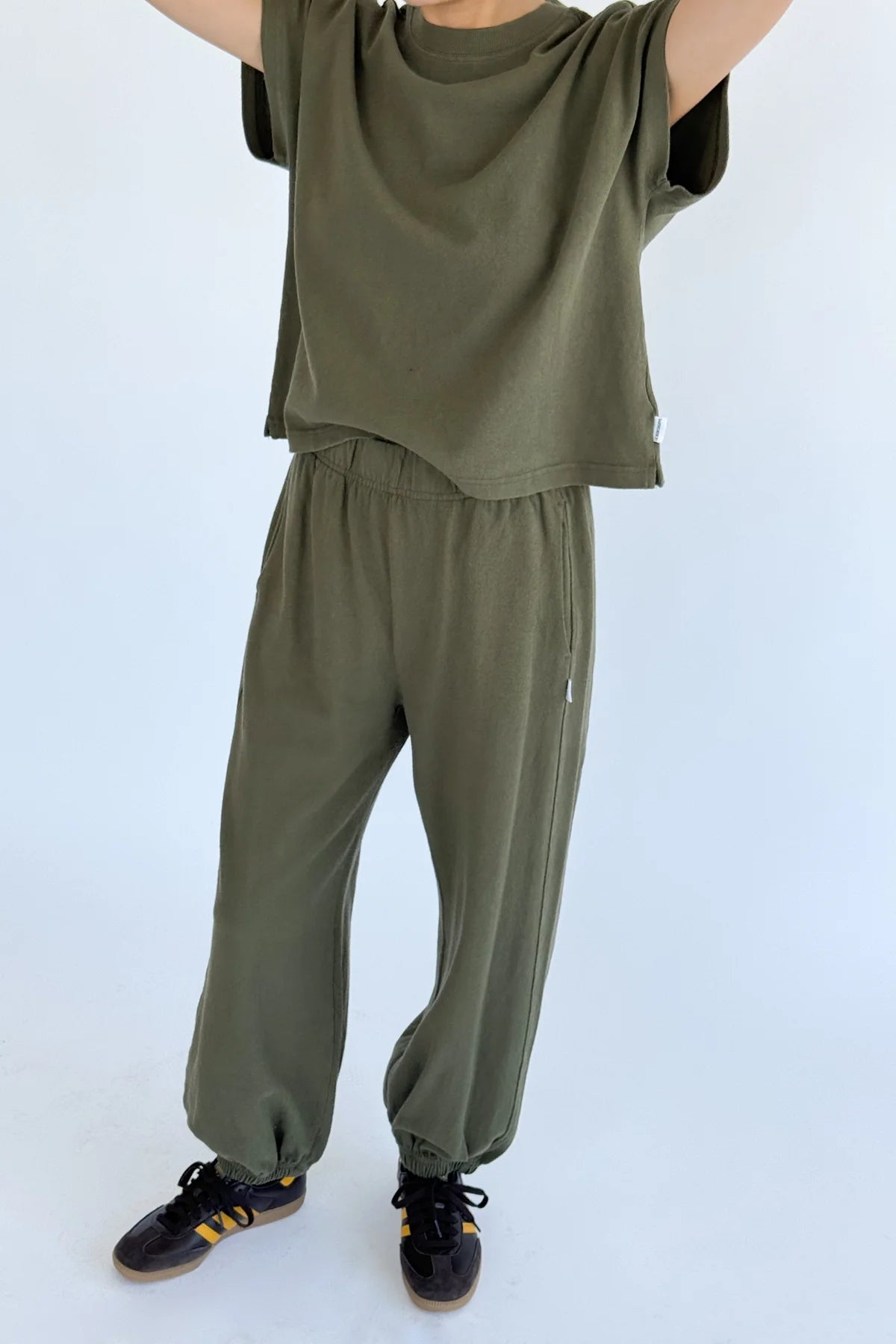 Balloon Pants in Olive Green