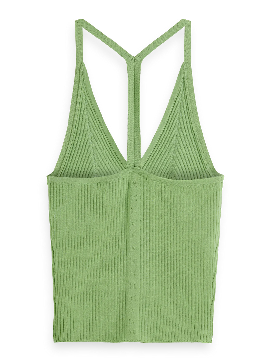 Rib Racer Knit Tank In Pistachio
