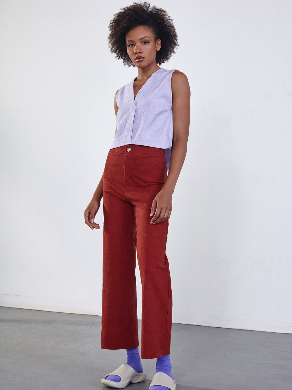 Estelle Top In Heather Lilac
