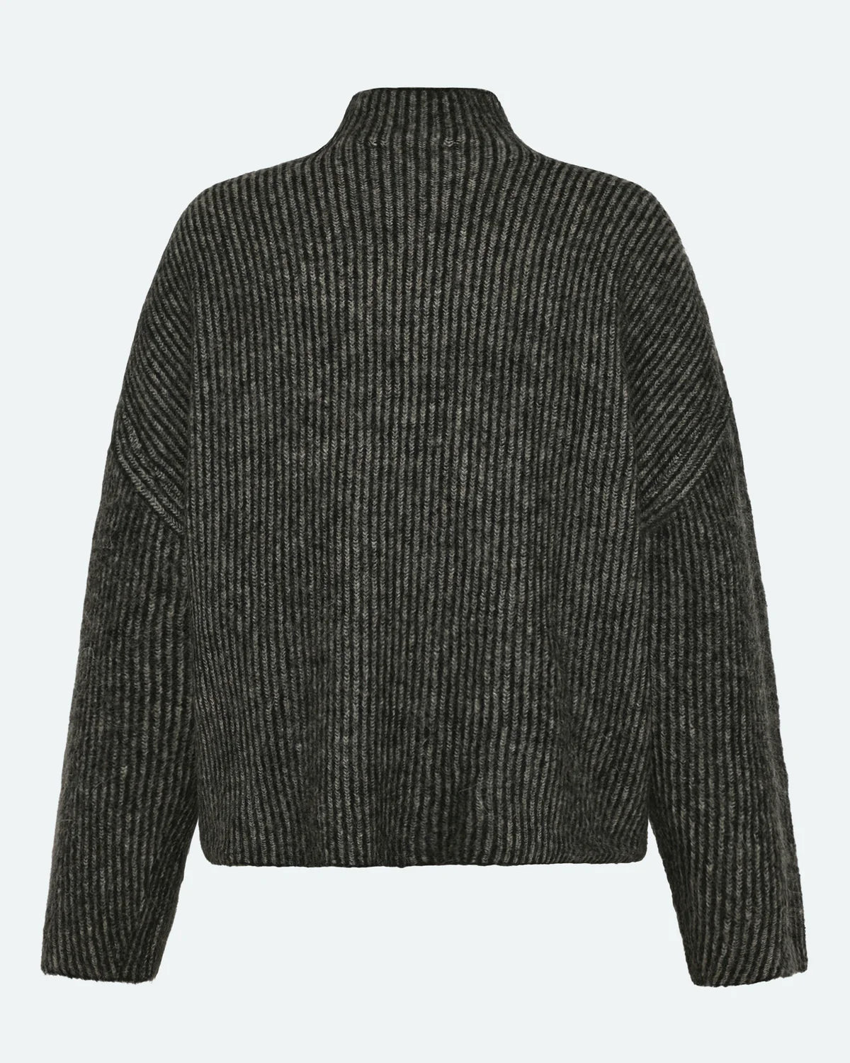 Mercy Knit Pullover In Black Stripe