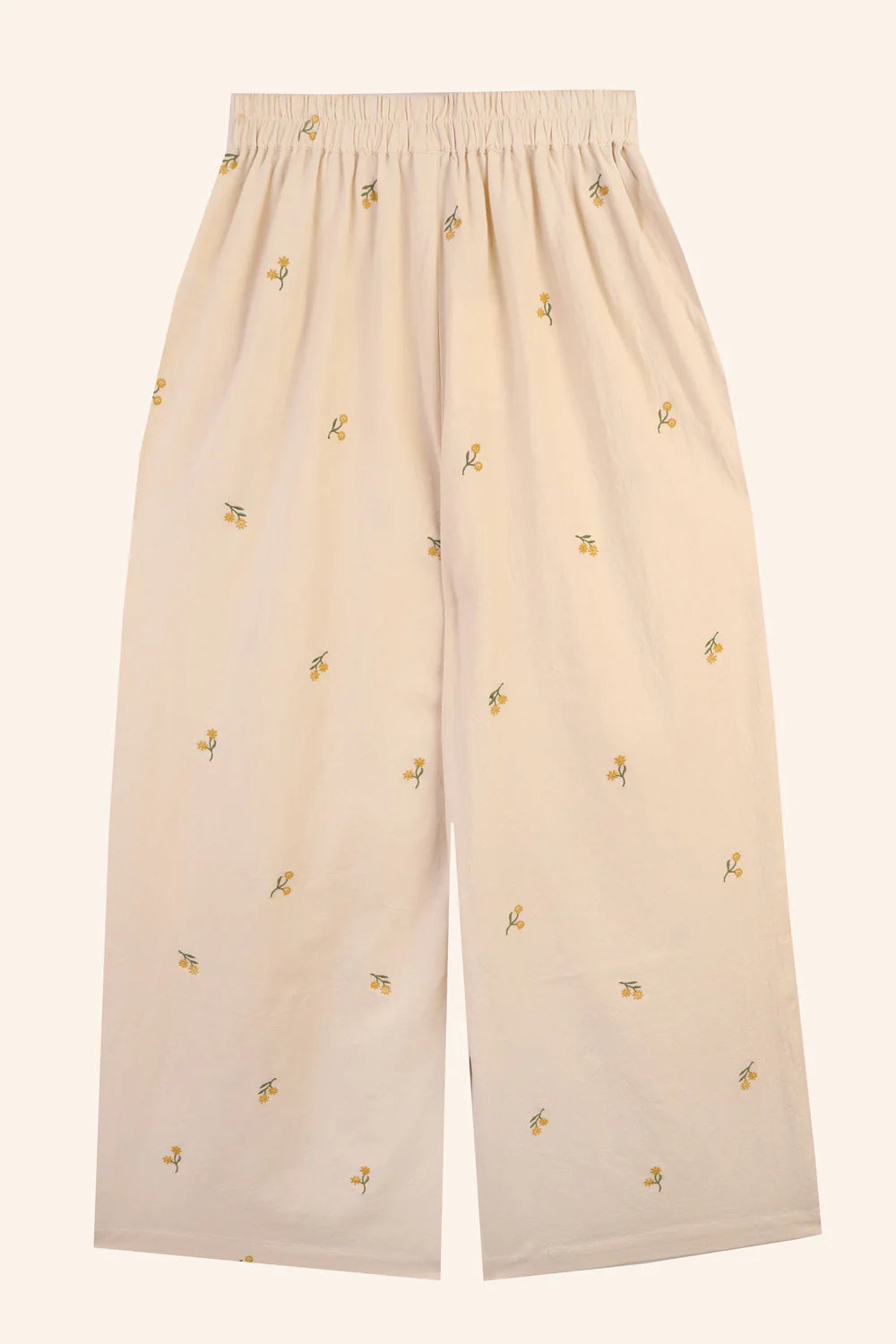 Tupelo Trousers In Buttercup Embroidery