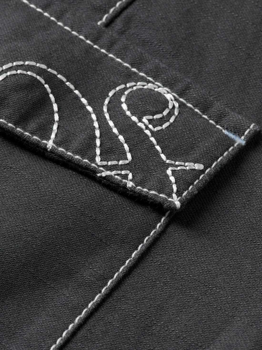 Patch Pocket Short Sleeve Shirt In Charcoal Art