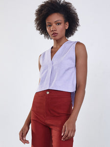 Estelle Top In Heather Lilac