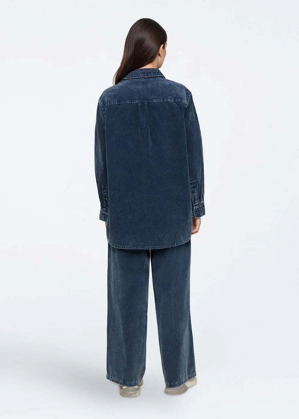 Layne Corduroy Shirt In Legion Blue