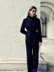 Lurex Pinstripe Blazer