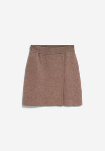 Darlaa Knit Mini Skirt In Cinnamon Dust