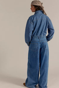 Carpe Diem Denim Jumpsuit In New Day