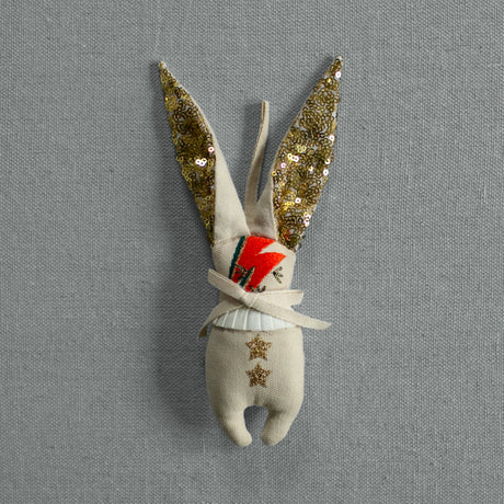 Mini Bowie Bunny Ornament