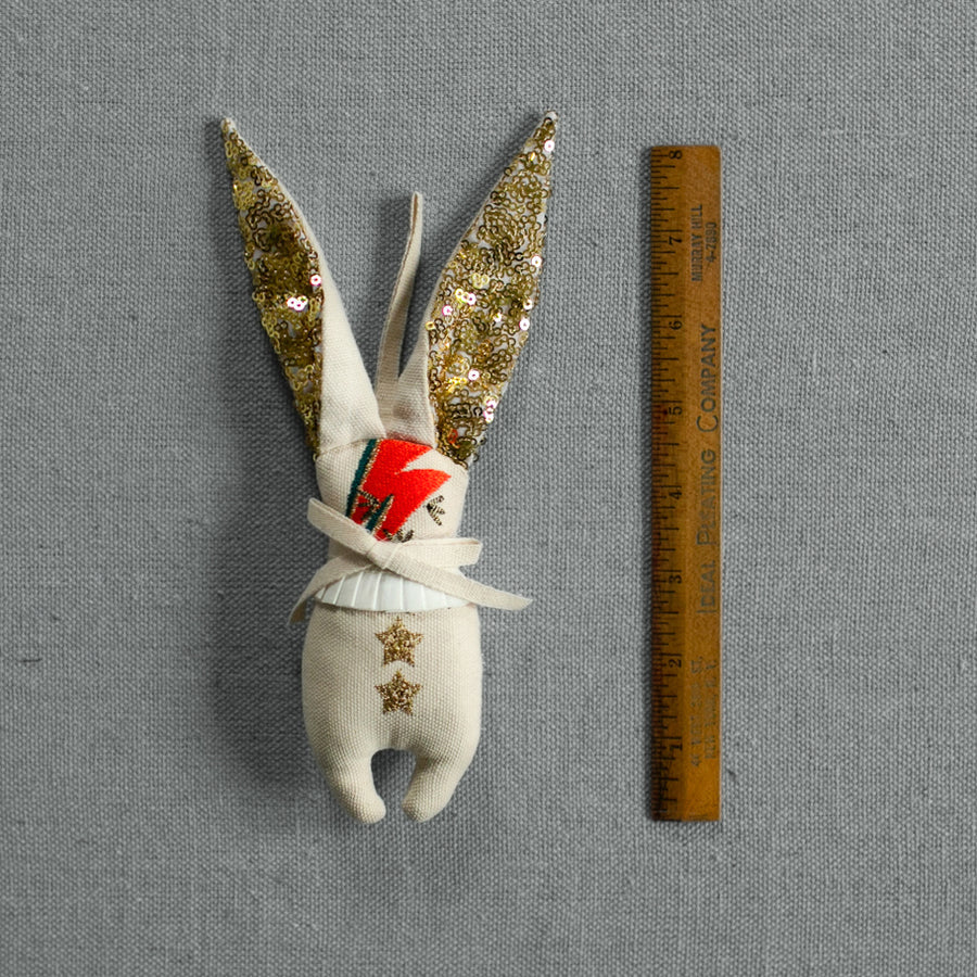 Mini Bowie Bunny Ornament