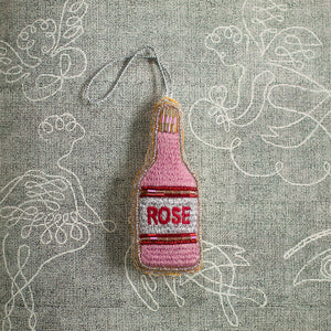 Rosé Bottle Ornaments