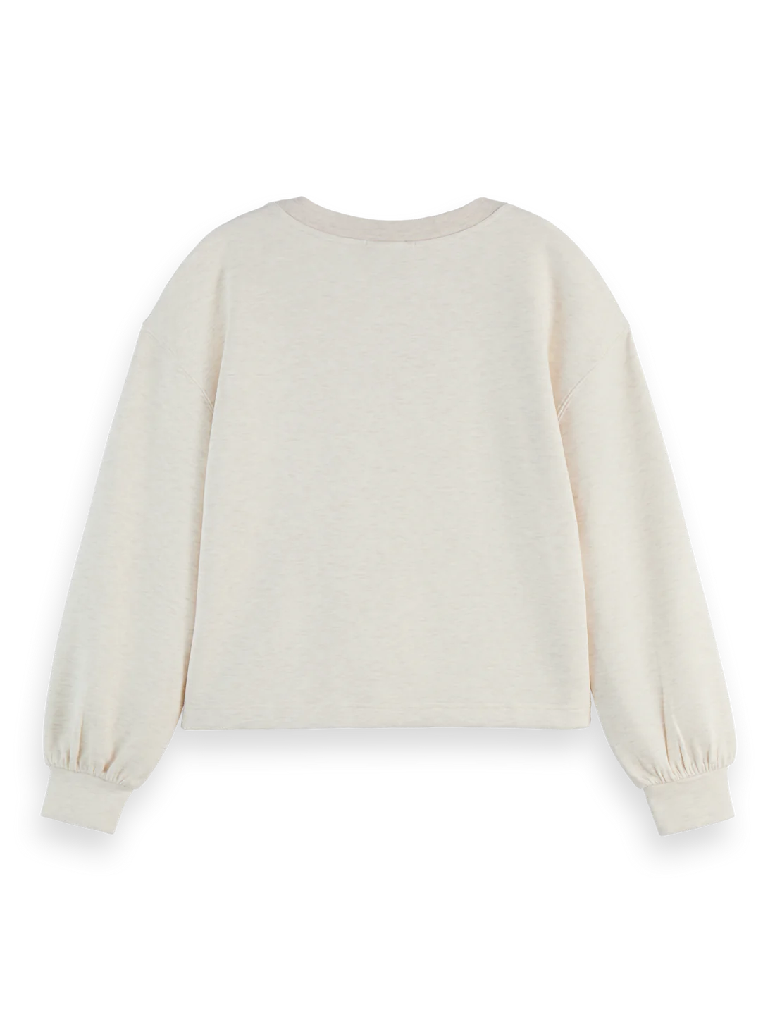 V-Neck Modal Sweatshirt In Soft Ice