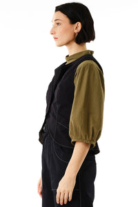 Vela Vest In Black