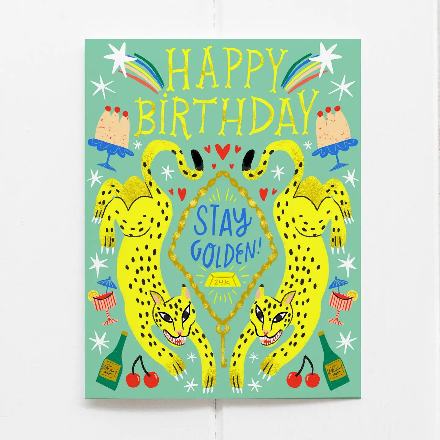 Stay Golden Birthday Greeting Card