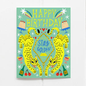 Stay Golden Birthday Greeting Card