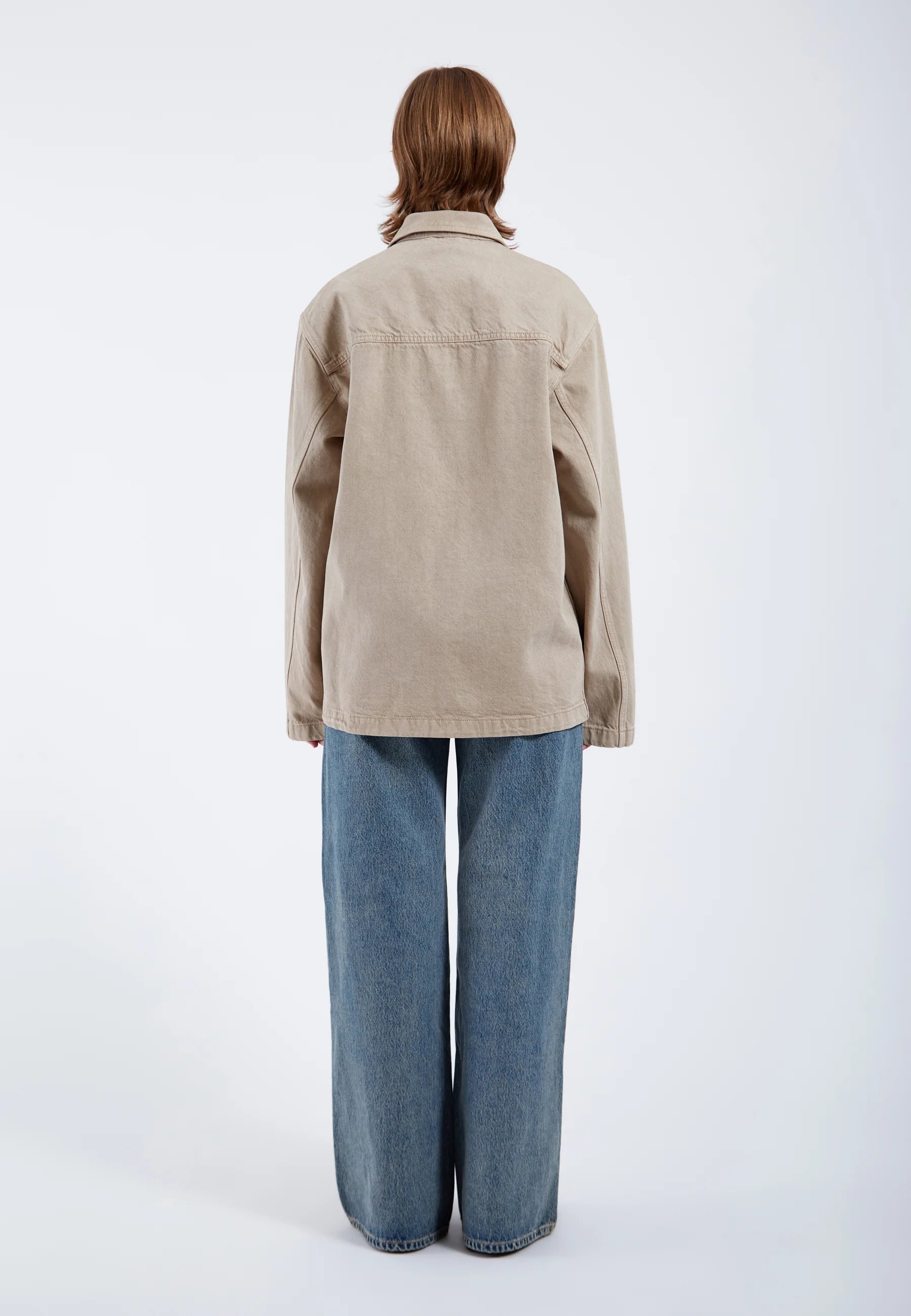 Devon Worker Jacket In Greige