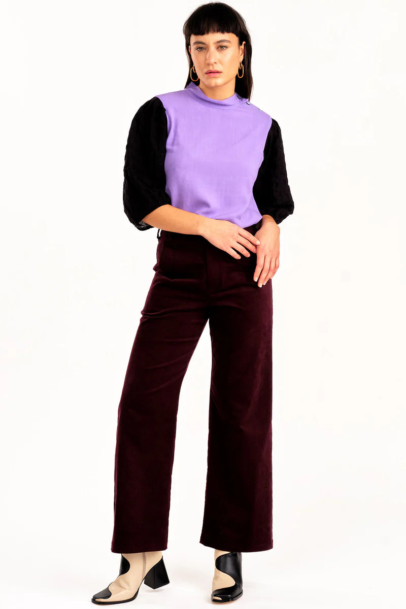 Diana Pants In Eggplant