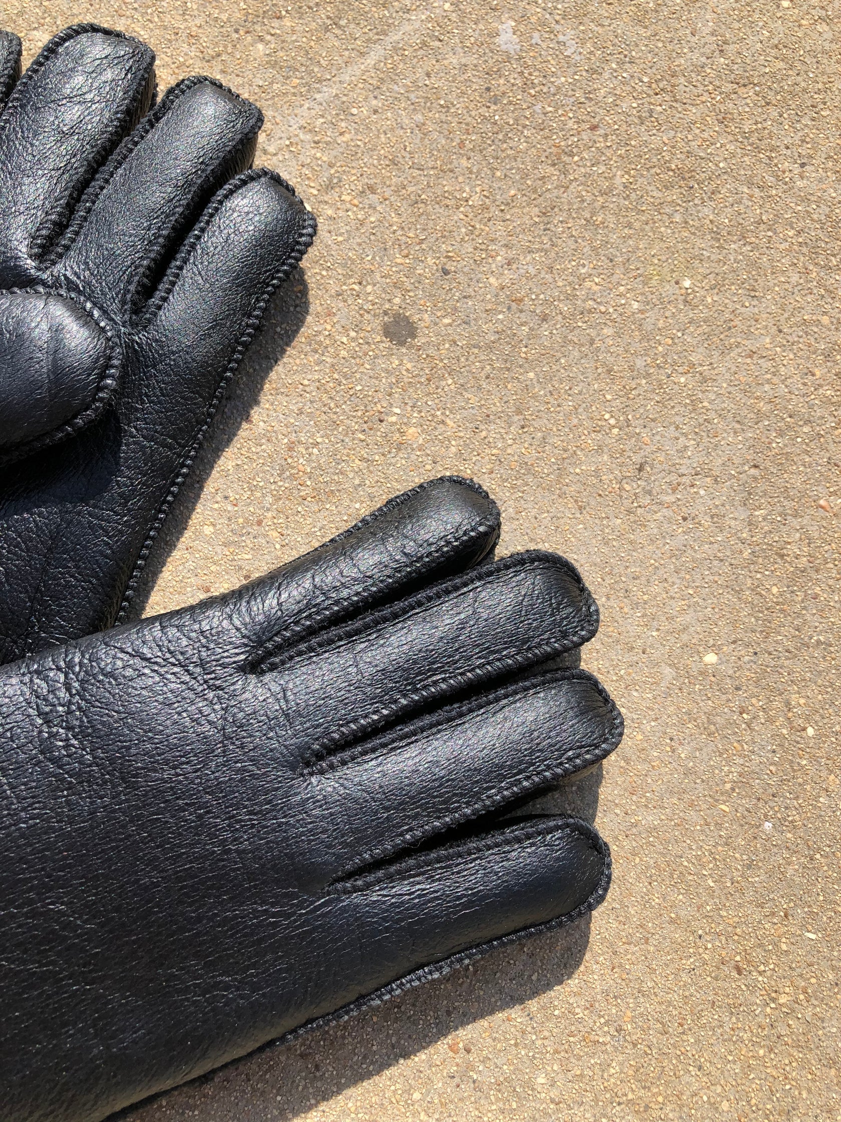 Leather Shearling Gloves