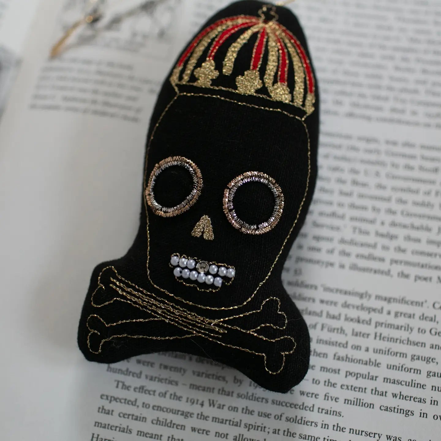 Beanie Skull Ornament