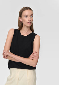 Auburns Knit Tank In Black