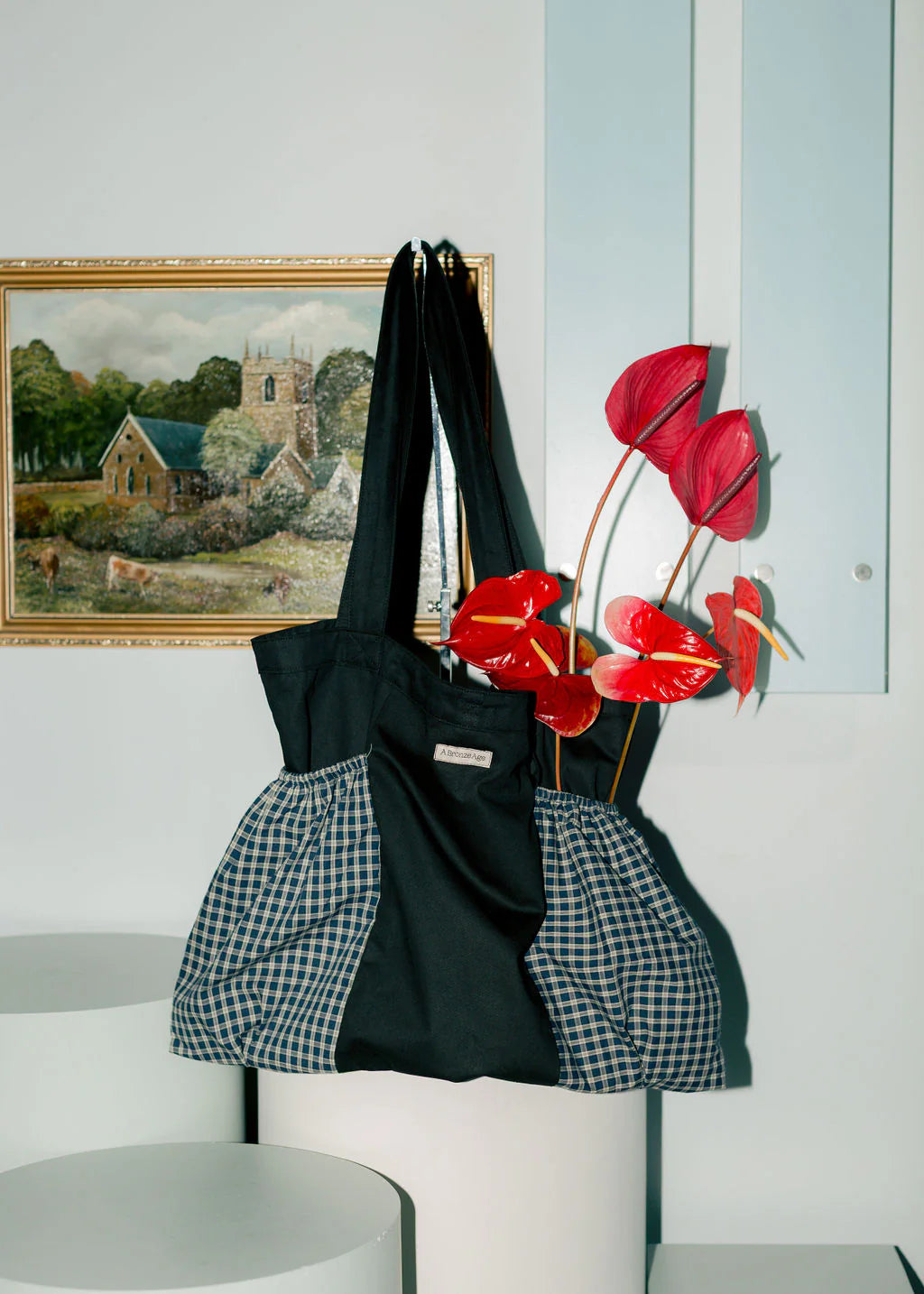 Jumbo Tote In Carter Plaid