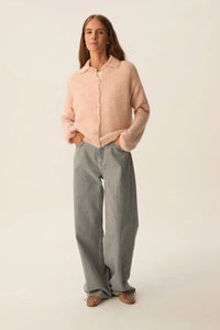 Anouka Cardigan In Powder Pink