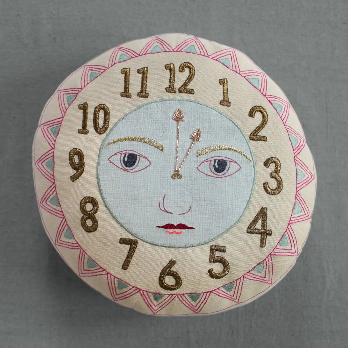 Clock Face Pillow