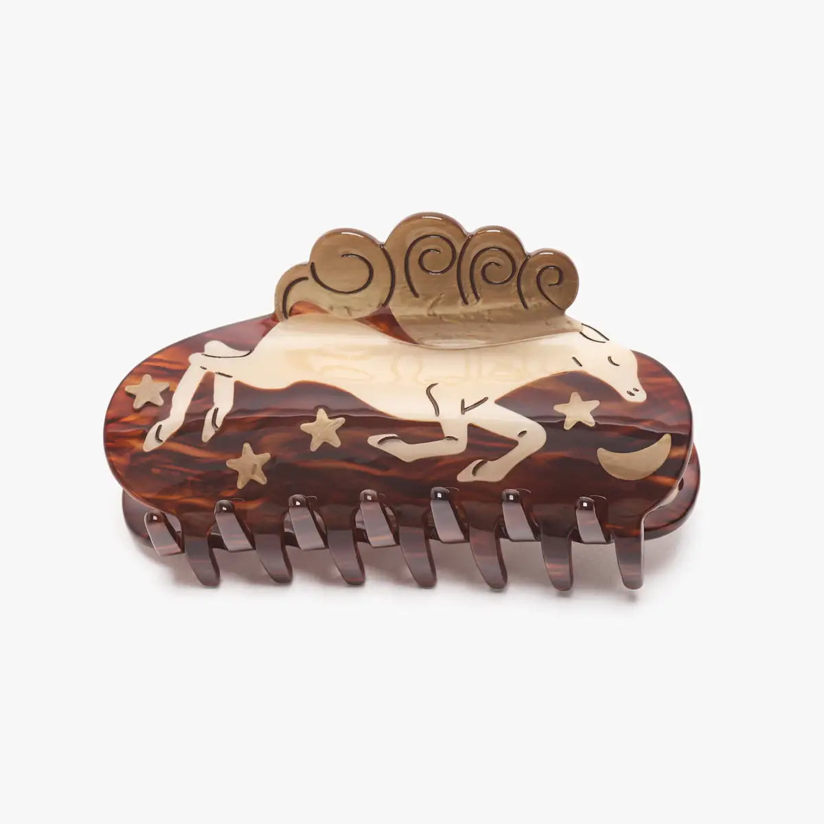 Wild At Heart White Horse Hair Claw