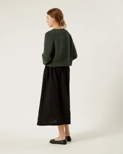 Estelle Cotton & Cashmere Sweater In Melange Green