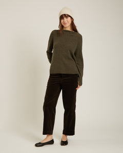 Bara Sweater Melange In Army Green