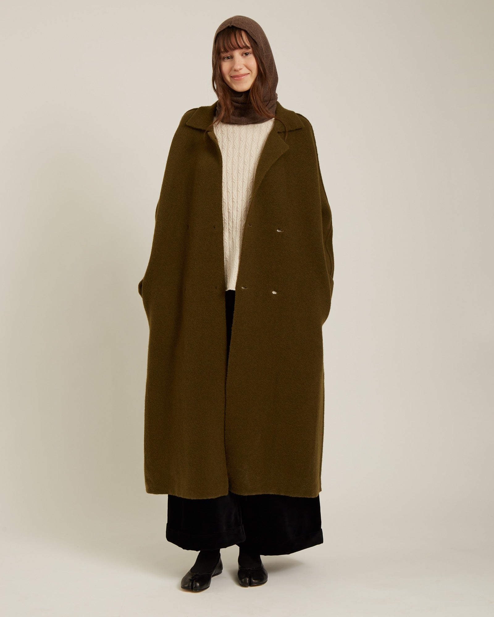 Solene Coat In Olive