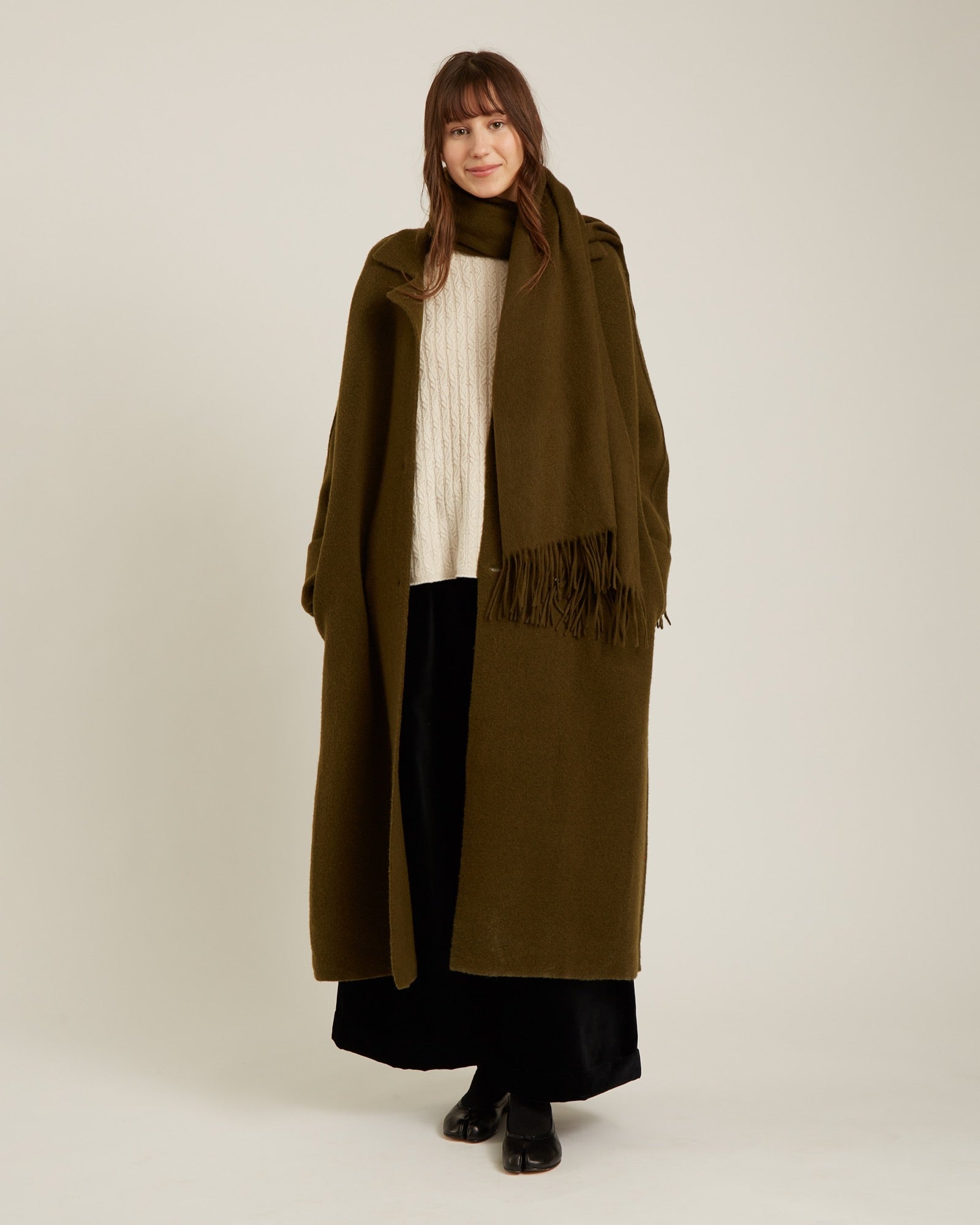 Solene Coat In Olive