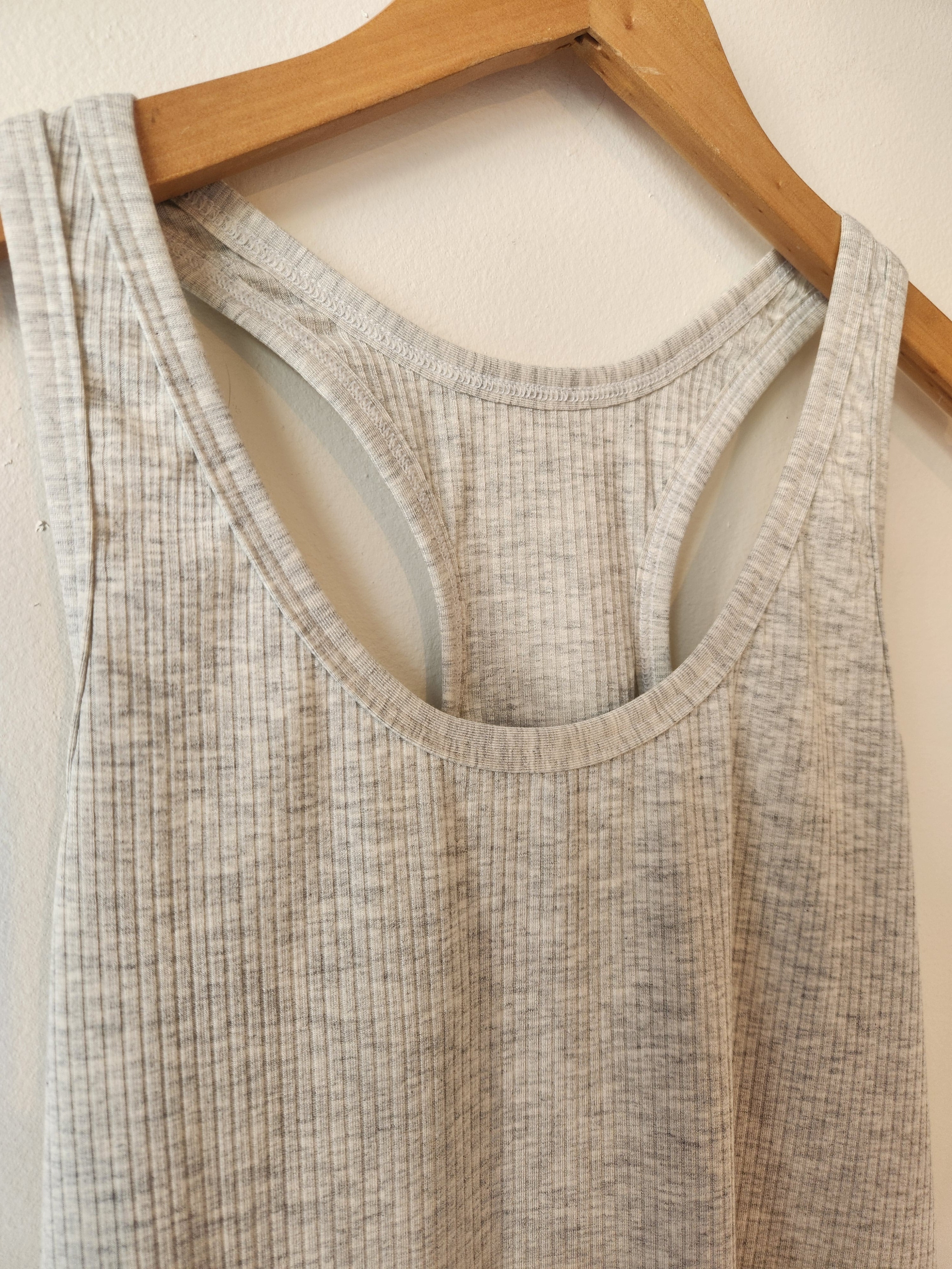 Bamboo Rib Camisole In Grey