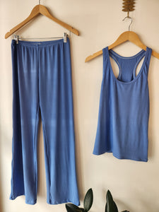 Bamboo Rib Pant In Cornflower