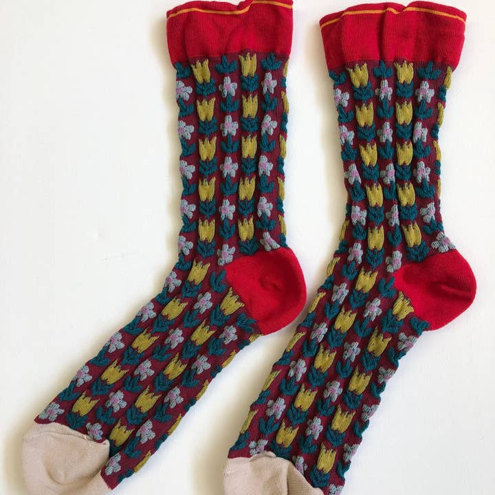 Tulip Garden Socks