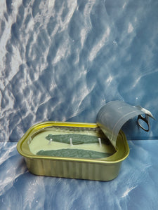 Tinned Fish Candle In Green Tea & Lemongrass