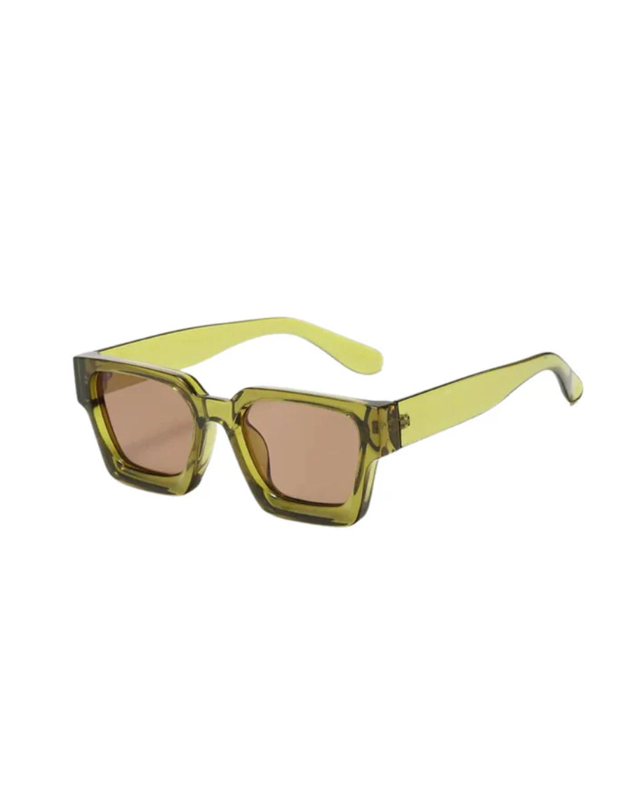 Disco Funk Sunglasses in Olive