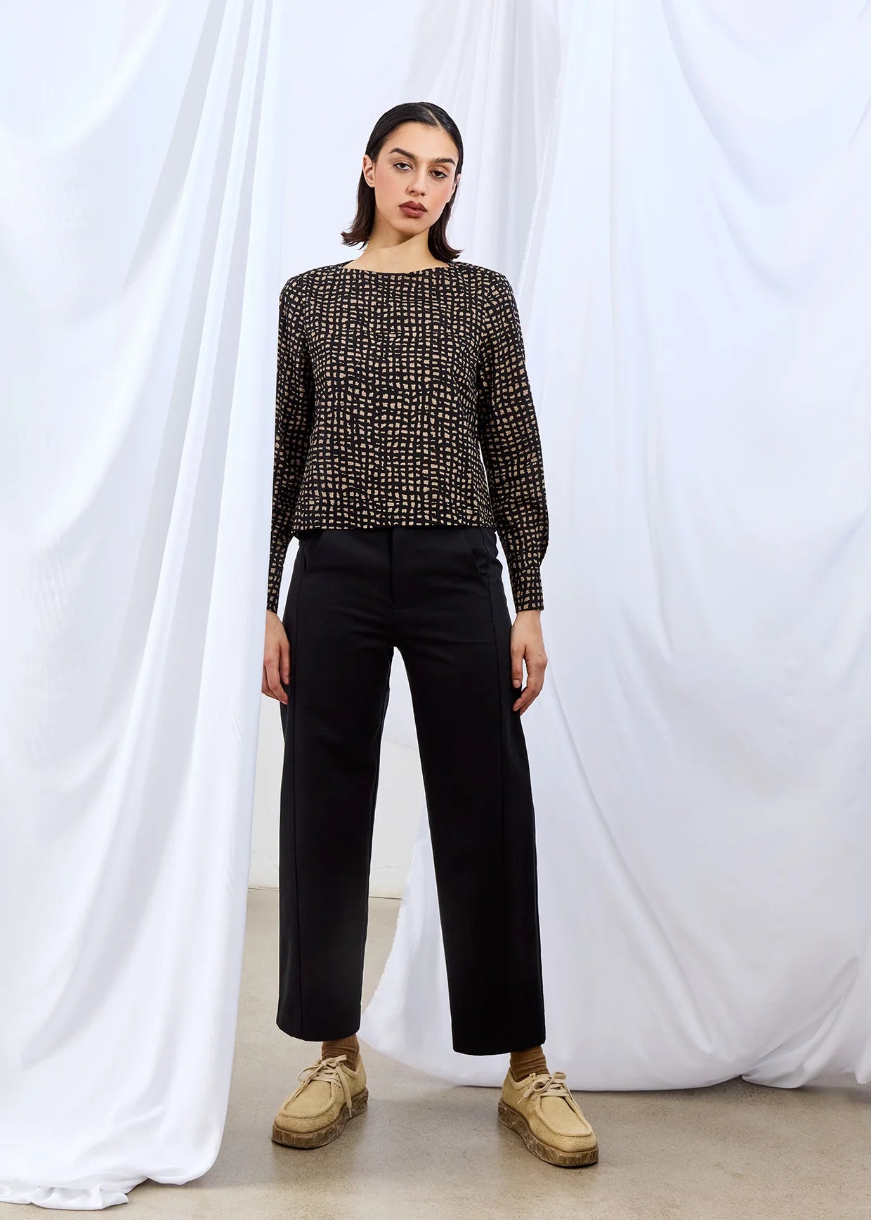 Kit Seamed Pant In Black