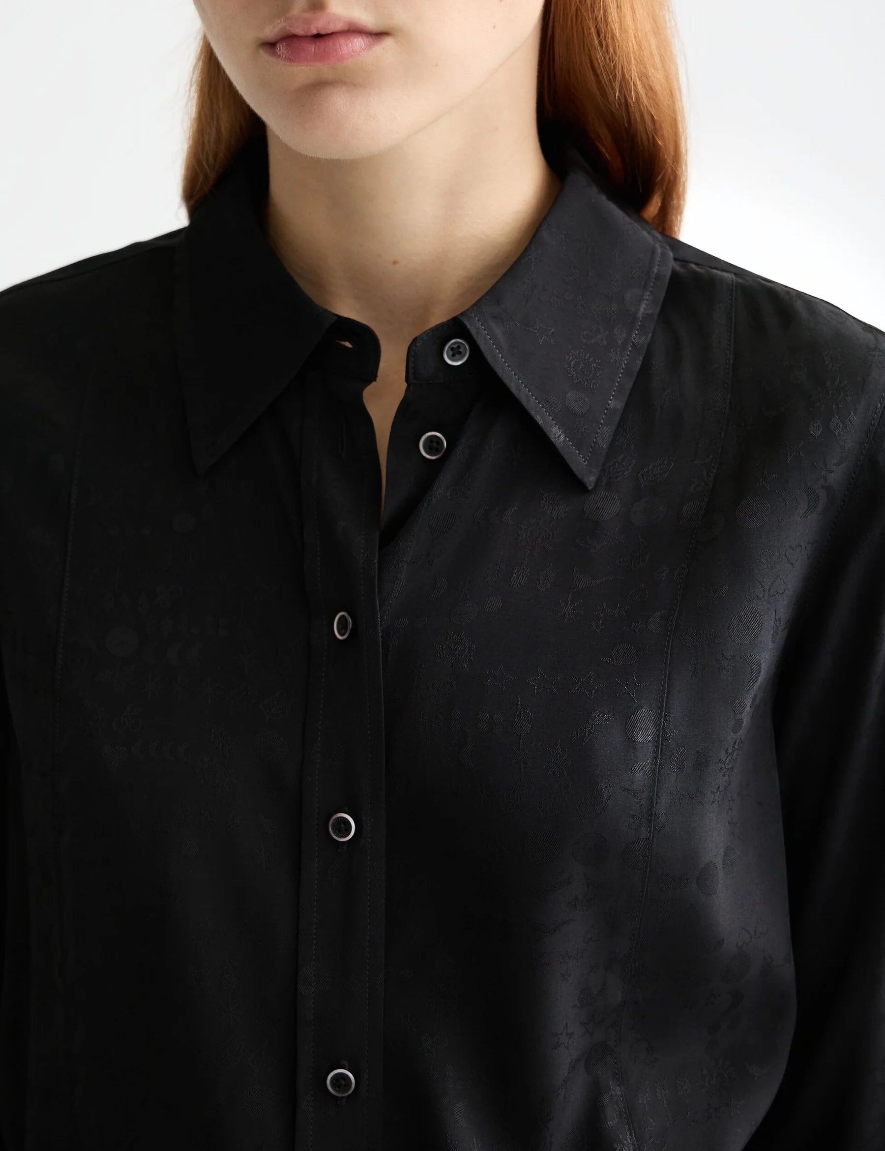Jacquard Shirt In Meteorite