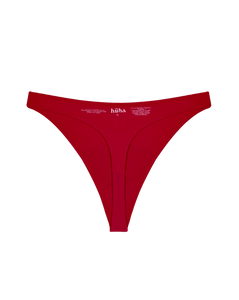 Mineral Undies High Rise Thong In Red