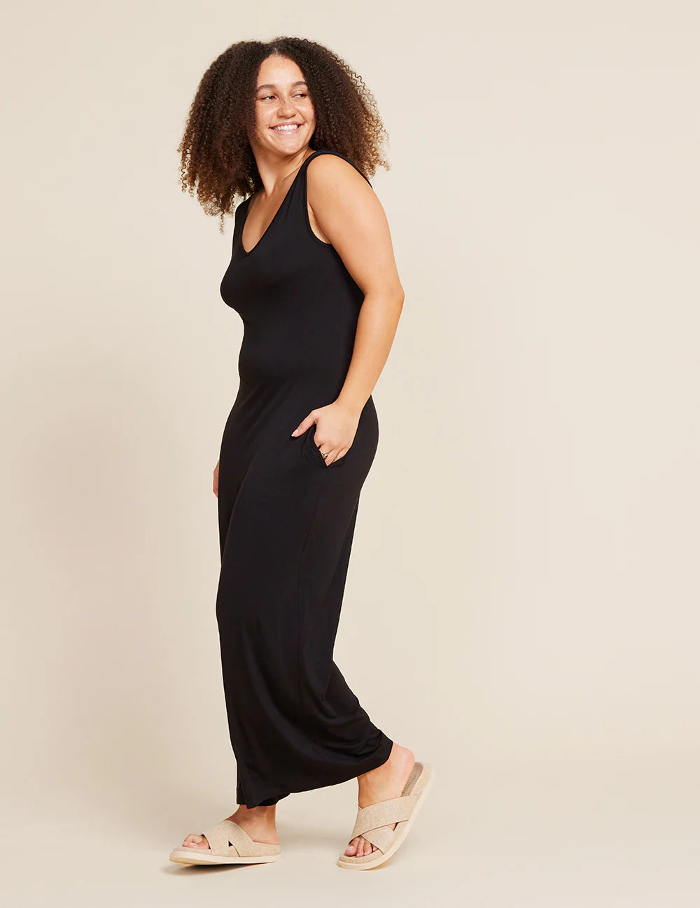 Long Jumpsuit In Black