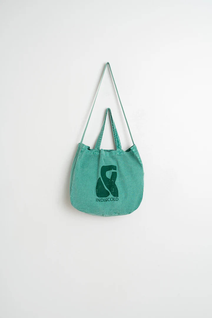 Cotton Tote Bag In Autumn Sage