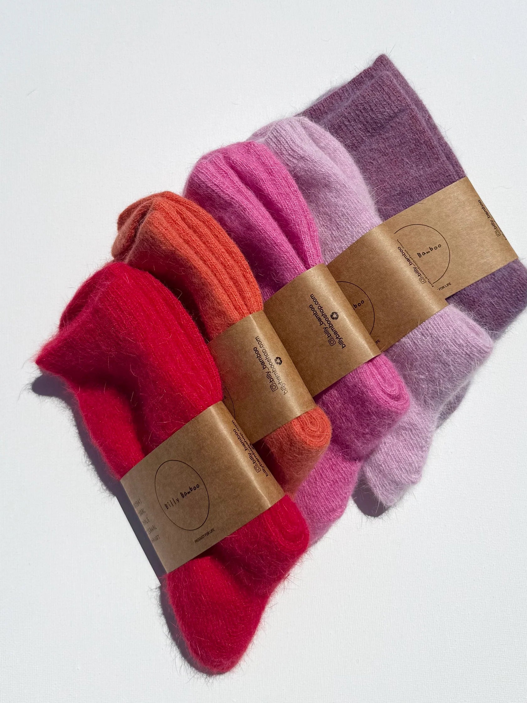 Fluffy Angora Socks