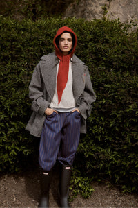 Ari Wool Peacoat In Black