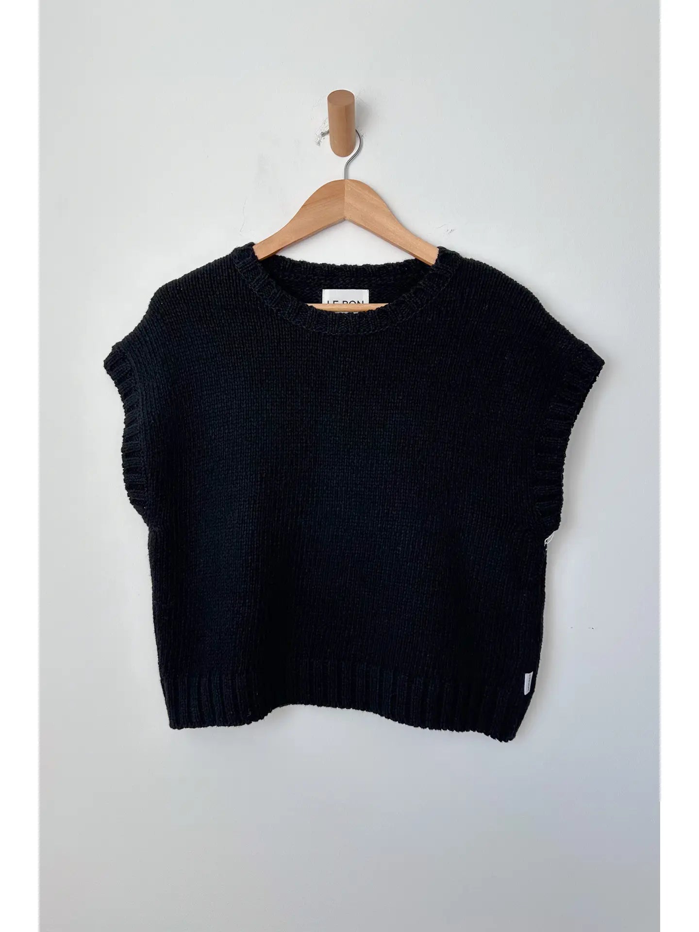 Pierre Cotton Sweater In Black