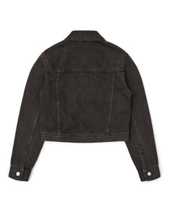 Becky Denim Jacket In Jet Brown