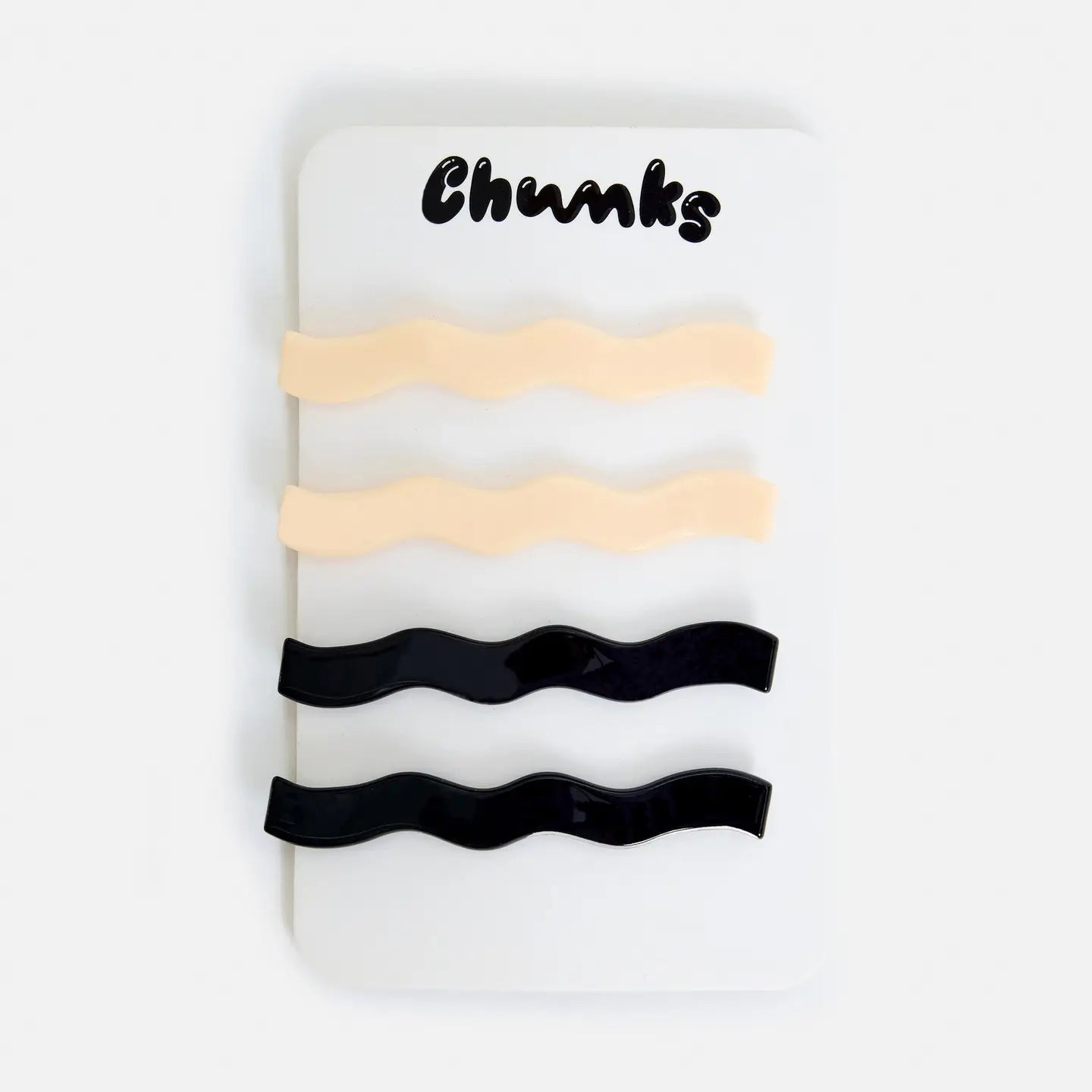Slides In Wavy Cream & Black