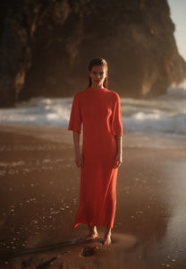 Gianna Knit Maxi Dress In Fiesta