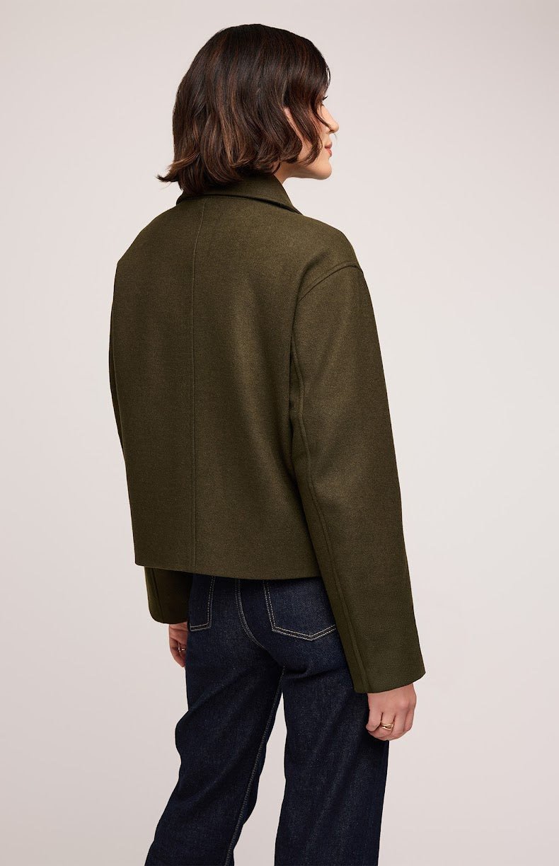 Marguerite Peacoat In Hunter Green