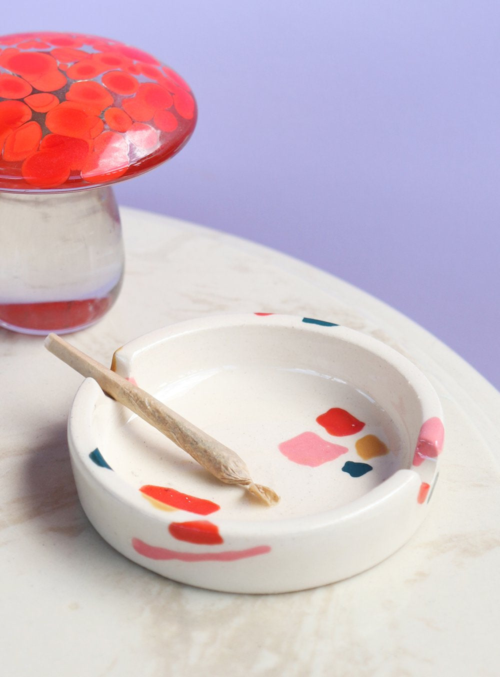 Ceramic J Tray In Poppy