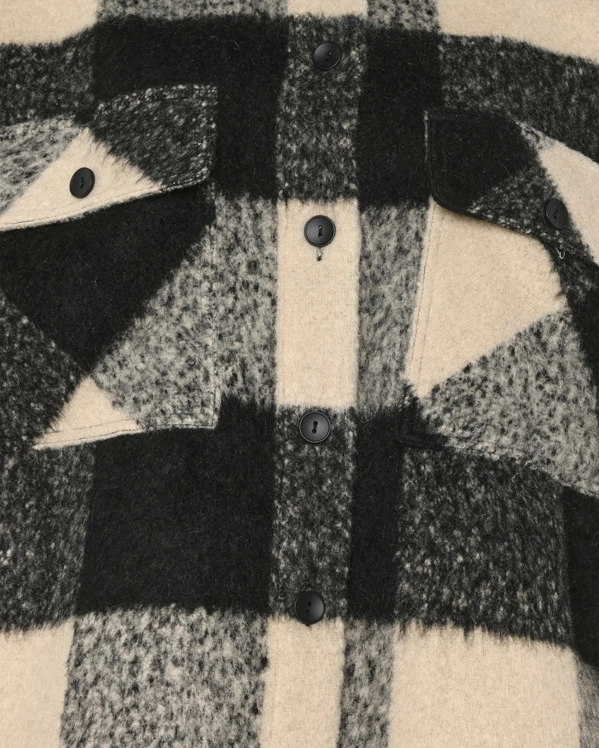 Siggas Jacket In Cream & Black Check